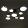 Assami chandelier 9XLED 216W 3000-6000K white-gold 93x93x21 cm Bayerlux