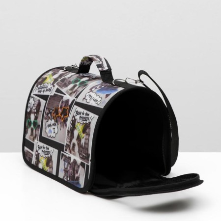 Bag - Animal Carriage, 31 x 20.5 x 23 cm, Mix of Flower-4