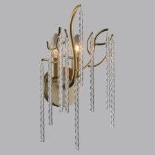 Bra Lumion. MISS, 2x40W, E14, 390x130x200 mm, matte gold color