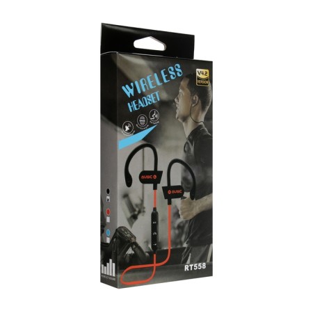 Sports headphones RT558, wireless, vacuum, WT 4.2, microphone, 80 mAh, black-5