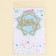 Topper "Happy Birthday" with sparkles, blue color