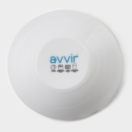 AVVIR Gayana salad bowl, 15 × 14.5 × 5 cm, glass ceramic, white color-3