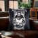 Pillow Ethel "Real Man" 40x40 cm, velor, 100% p/e