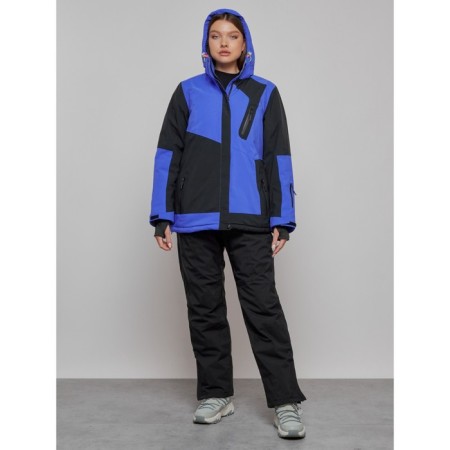 Ski costume female, size 54, blue color-4