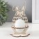 Starfish stand "Bunny" 8.8x8.8x14.5 cm (set 4 parts) white