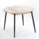 Round Round table "Orion", 950/1250x950x750, Black metal legs/oak canyon