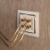 Frame for 1 post WL03-FRAME-01-IVORY-GD, color gold, ivory