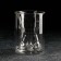Glass glass with double walls Magistro "Male Figure", 200 ml
