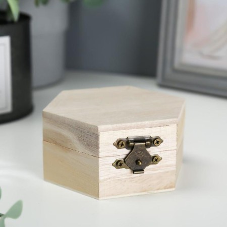 Casket for painting hexagon 9x4.5x8 cm