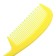 A set of combs with a rattle "Baby", 2 pcs., Yellow color, Mix drawing