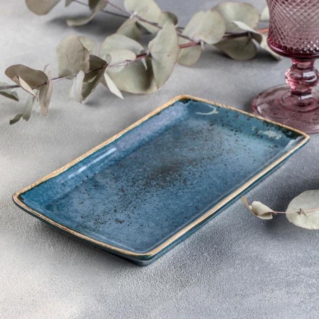 Porcelain dish Blu Reattivo, 12 × 20.5 cm-1