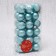 Set of balls plastic D-3 cm, 36 pcs "Nicole strips" green