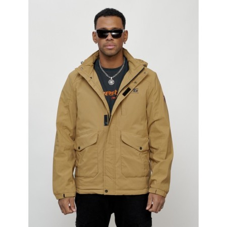 Sports male jacket, size 48, beige color-5