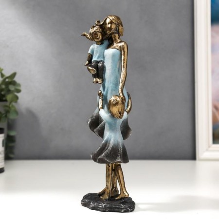 Polystone souvenir "Mom with children" 24x7x11 cm-2