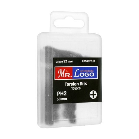 Professional Bits MR.LOGO C050P2T-10, Japan S2, Torsion, PH2 x 50 mm, PP-BOX, 10 pcs.-3