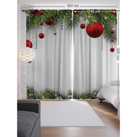 Photostes "elegant spruce paws", Saten, size 145x265 cm, 2 pcs-1
