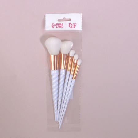 Set of brushes "Unicorn", 5 objects, white color-5
