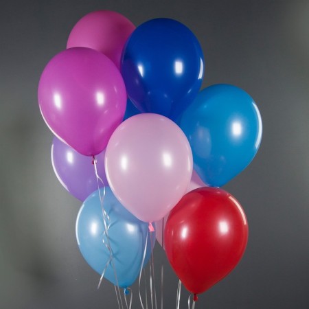 Latex ball 12 ", pastel, 100 pcs., Red-1