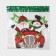 Decorative decoration (suspension) "Santa Claus and a snowman on a car" 40x34 cm