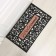 Rug The Hard Patriotic Dolyana "WelCome. Monogram ", 45 × 75 cm, black color