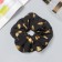 Hair gum "Orbit" style leaves, 14 cm, black