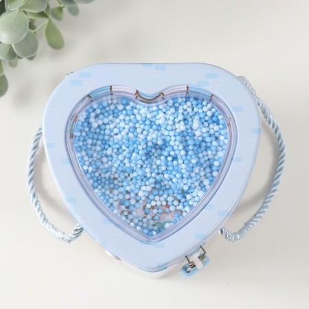 Piggy bank Metal with a lock "Sweets" mix 13x12.5x12 cm-4