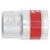 End-end head Matrix 13119, 6 granular, chrome, 1/2 ", 19 mm