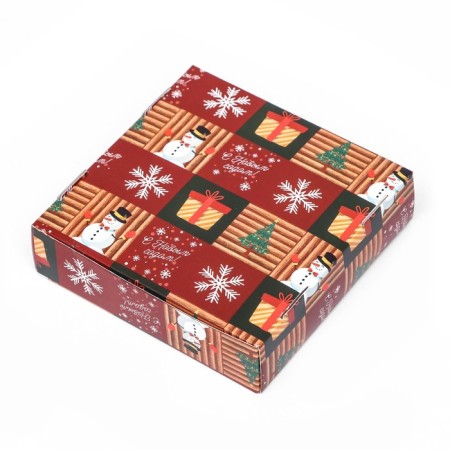 Gift box team with the window "New Year's atmosphere", 11.5 x 11.5 x 3 cm-7