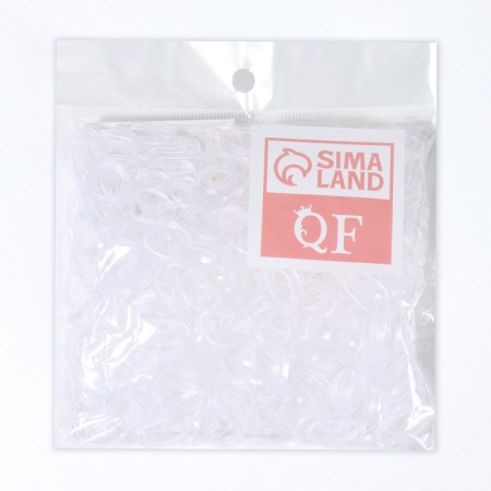 Hair silicone gum, set, d = 1.3 cm, 50 g, transparent color-3