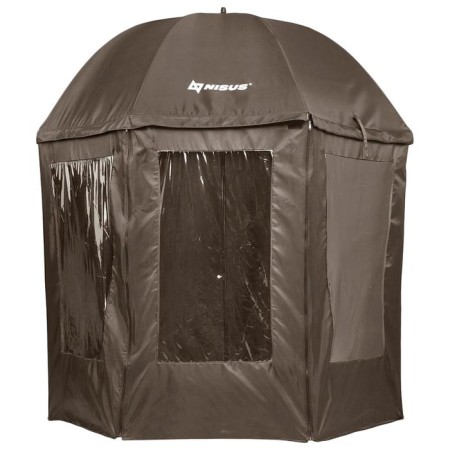 An umbrella with a nisus awn, a diameter of 2.4 m, a straight line, closed-1
