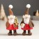 Polystone souvenir "Santa Claus in a waffle fur coat, cap, with a gift/Christmas tree" mix 5x3.5x11.5 cm