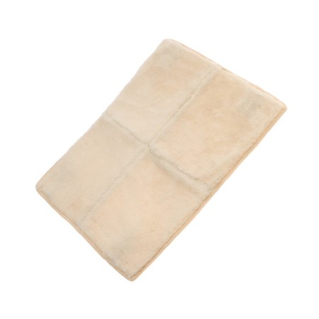 Kittail in the front seat, natural wool, short pile, beige-9