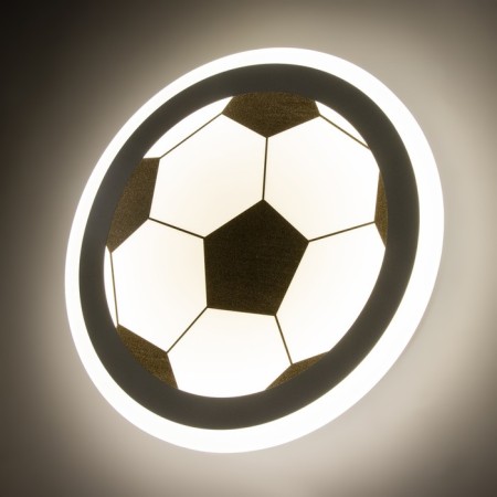Sconces "Football" LED 27W 4000k black and white 30x30x5cm-3