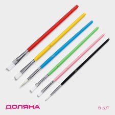 A set of confectionery brushes for decorating the share of Leonardo, 6 pcs