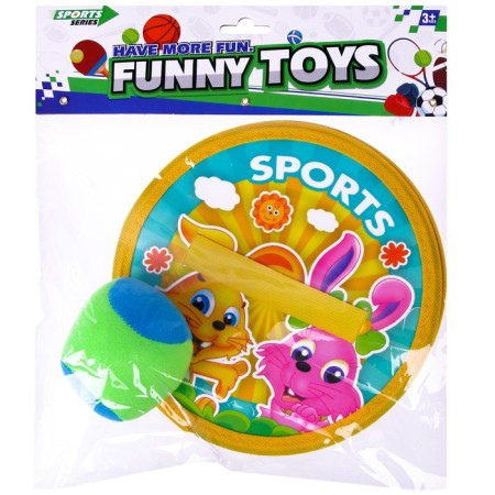 Game with the ball "Velcro" (set 2 plates, ball)-2