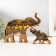 Souvenir tree Light "African elephant with an elephant" set 2 pcs 16x19 cm