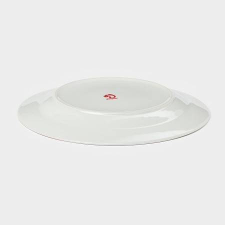 Plate Ceramic dinner shade “Marble”, D = 24 cm, pink color-2