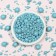 Sprinking confectionery with a soft center "Pearls", turquoise, 50 g
