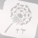 Plastic stencil "Dandelion", 9x9 cm