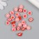 Beads for creativity plastic "Love mood" set 25 pcs 1x1x0.5 cm