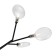 Ceiling lamp 3W, 27xg4 40x76 cm, black