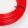 Smooth artificial rattan 7 mm 100 m half a pipe (red)