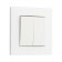 Silent Glossy Glass, 10 A, 2 keys, hidden, glass, white