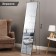 Interior mirror, acrylic, 36 x 148 cm black