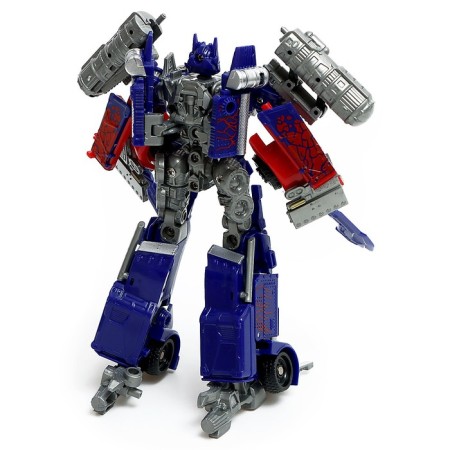 Autobot robot, transforms, with weapons, blue color-5