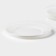 Desser plate of glass scream "Cadix", 19.5 cm, white color