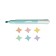 A set of textbook markers 6 colors, 1-4.5 mm, Carioca Pastel, pastel palette, mix