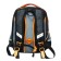 School backpack 37 x 28 x 13cm, ergonomic back, Across 557, + bag, black/orange