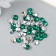 Decor for creativity in the bottle "Rhinestones. Dark green" set 250 pcs d = 0.6 cm 4x3x3 cm