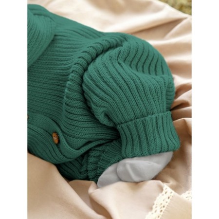 Knitted Knitted Children's Pure Love Tot, height 80 cm, green color-13